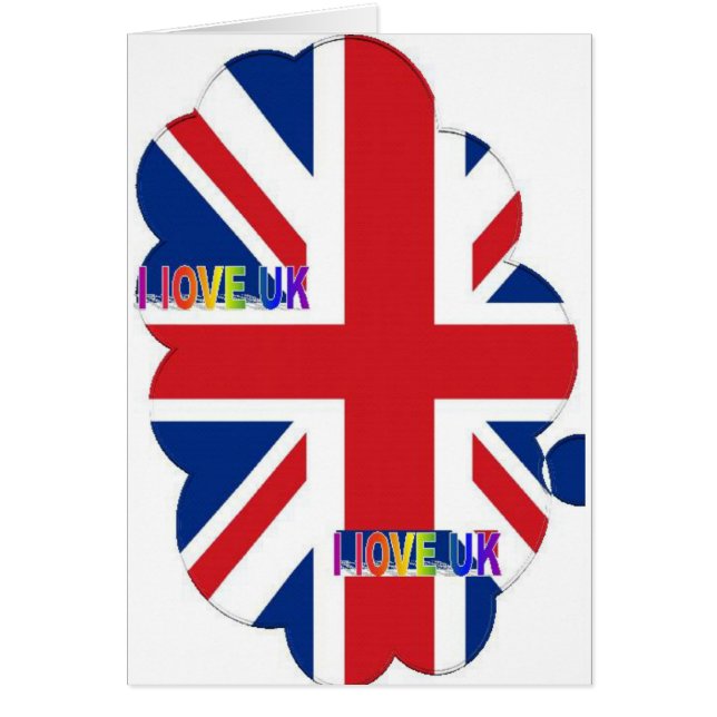 CARTÃO EU AMO O REINO UNIDO (Frente)