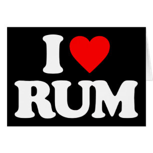 CARTÃO EU AMO O RUM