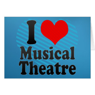 Cartão Eu amo o teatro musical
