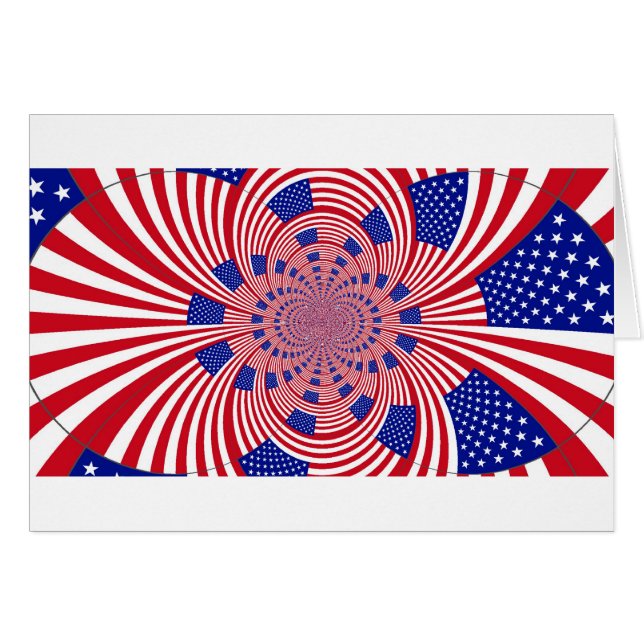 Cartão Eu Amo Os Estados Unidos (Frente Horizontal)