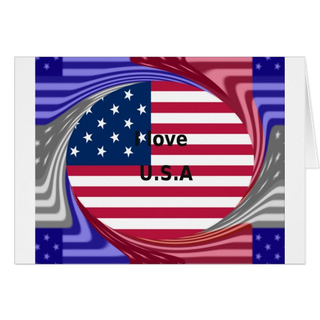 CARTÃO EU AMO OS EUA (Frente Horizontal)