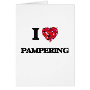 Cartão Eu amo Pampering