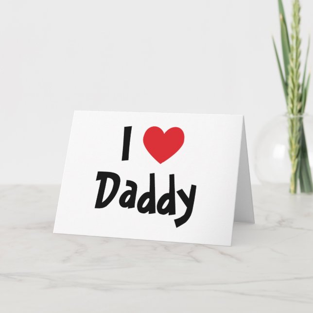 Cartão Eu Amo Papai (Frente)