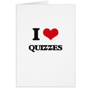 Cartão Eu amo questionários