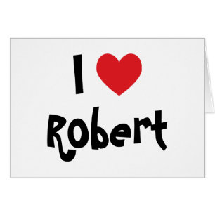Cartão Eu amo Robert