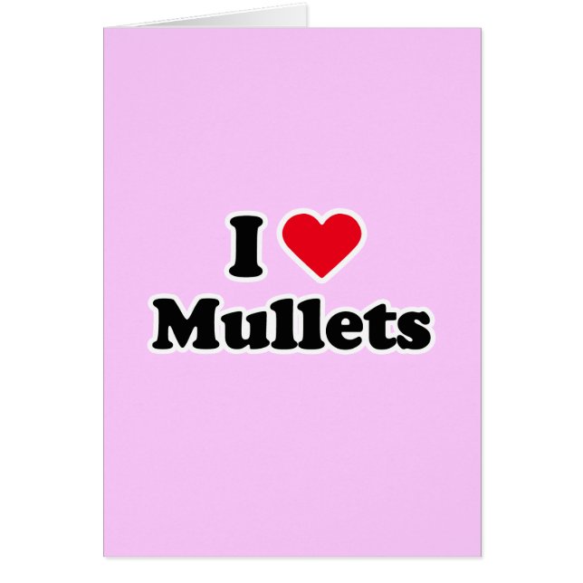 Cartão Eu amo salmonetes (Frente)