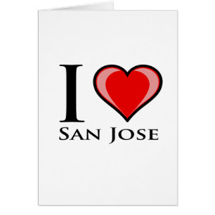 Cartão Eu amo San Jose