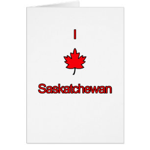 Cartão Eu Amo Saskatchewan