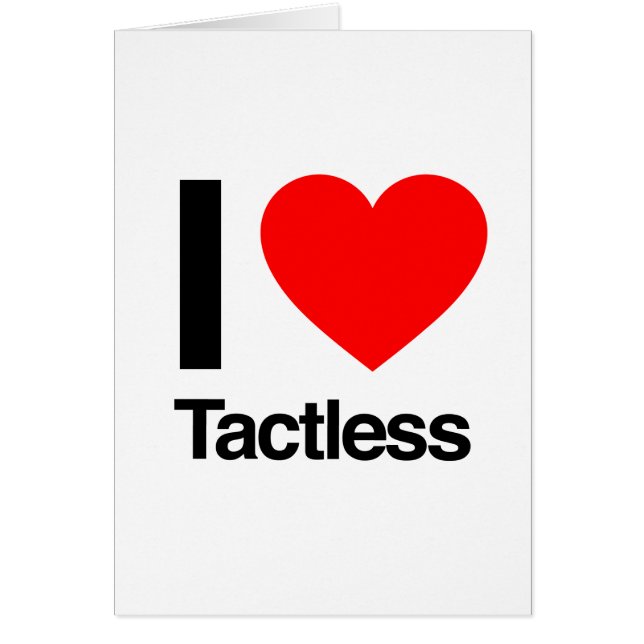 Cartão eu amo sem tática (Frente)