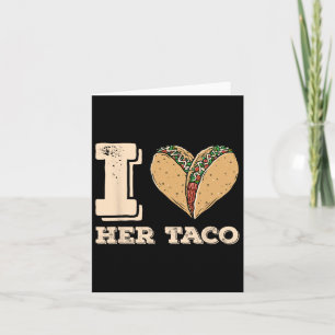 Cartão Eu Amo Seu Taco Correspondendo Casal Cinco De Mayo