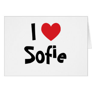 Cartão Eu Amo Sofie