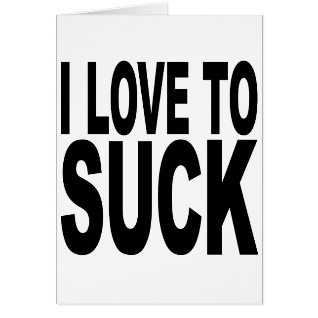 Cartão Eu amo sugar (Frente)