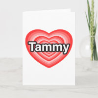 Eu amo Tammy. Eu te amo Tammy. Coração