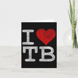 Cartão Eu Amo Tampa Bay Eu Amo Tb Futebol da Flórida