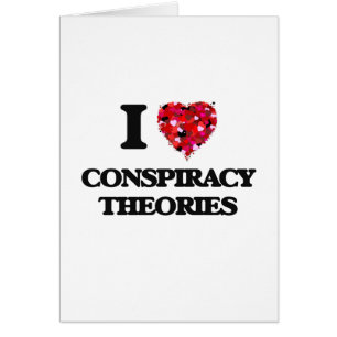 Cartão Eu amo teorias de conspiração