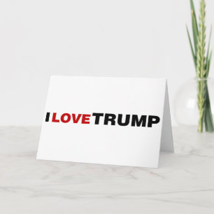 Cartão Eu Amo Trump