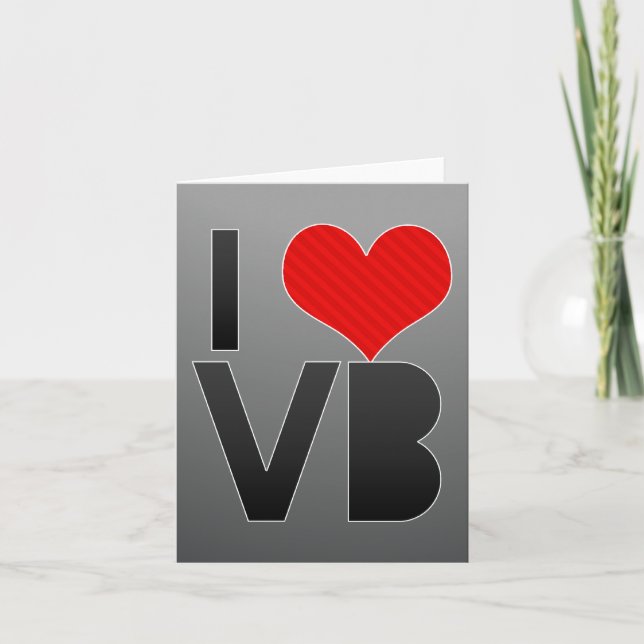 Cartão Eu amo VB (Frente)