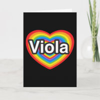 Eu amo Viola. Eu te amo, Viola. Coração
