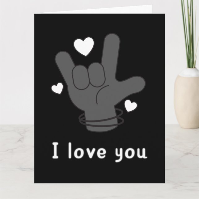 CARTÃO EU AMO VOCÊ ASSINAR O IDIOMA (Frente)