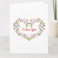 Eu amo você Flores fofas