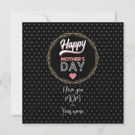 Cartão Eu amo você mãe