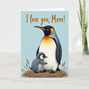 Cartão Eu Amo Você Mamãe Aviário