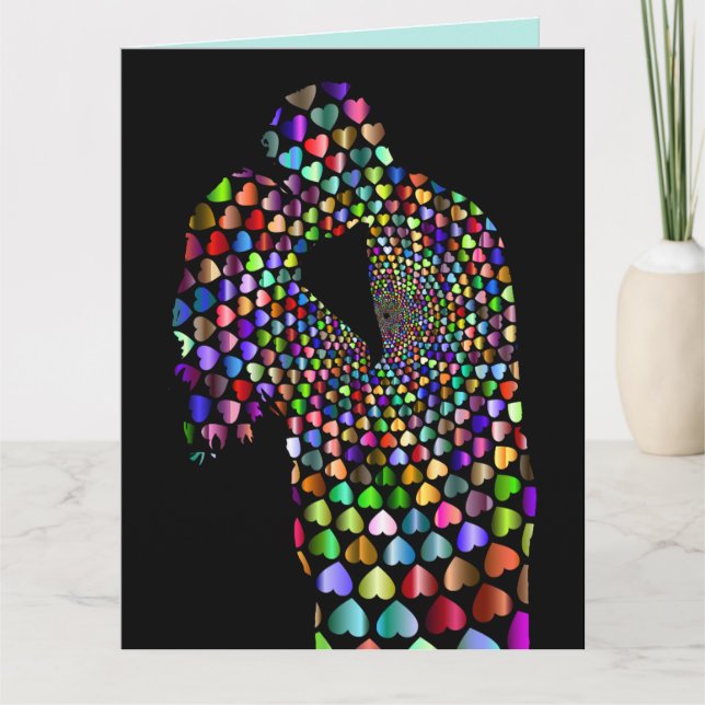 CARTÃO EU AMO VOCÊ ROMÂNTICO A QUALQUER HORA A GANHAR CAR (Frente)