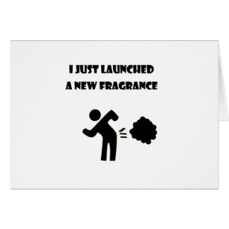 Cartão Eu apenas lancei uma fragrância nova