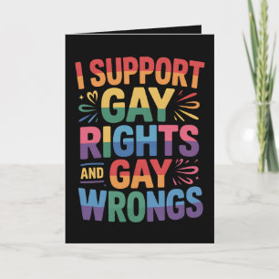 Cartão Eu Apoio Direitos Gays E Gay Incriminações LGBTQ A