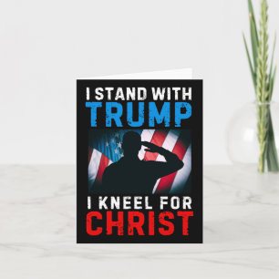 Cartão Eu Apoio Trump É Meu Presidente Ajoelhe-se Jesus C