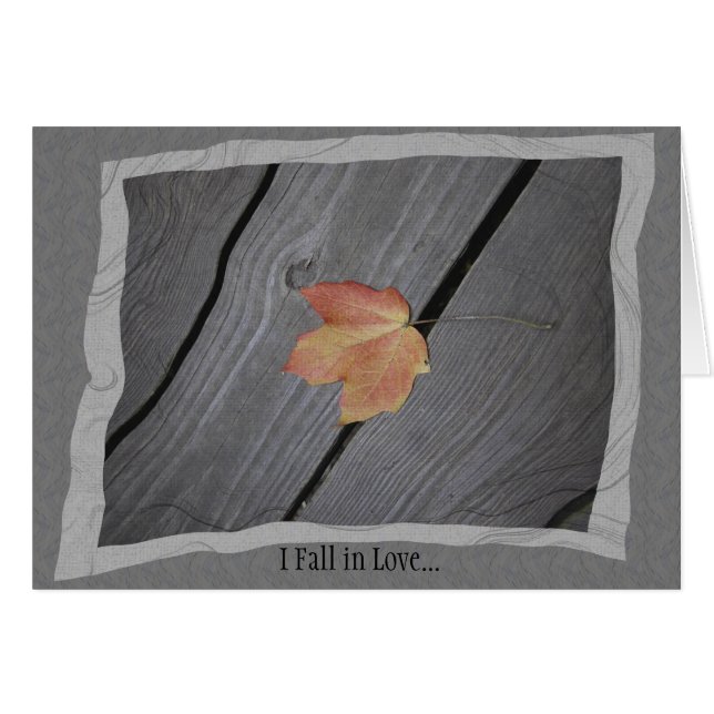 Cartão Eu Caio no Amor (Frente Horizontal)