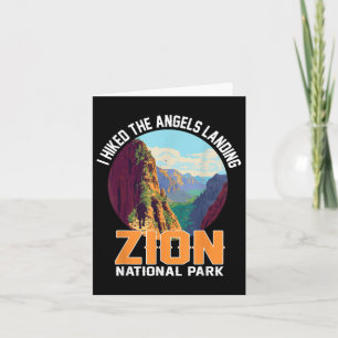 Cartão Eu Caminhei Pela Zion Nacional Park Hiki