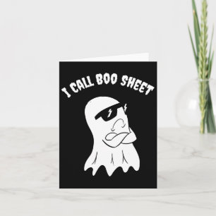 Cartão Eu Chamo Boo Sheet Halloween