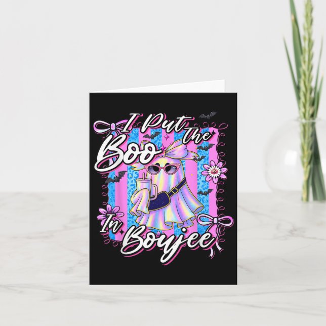 Cartão Eu Coloquei A Boca Em Boujee Funny Leopard Boujie  (Frente)