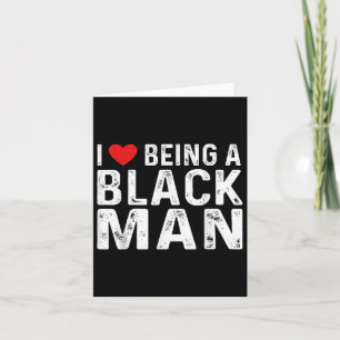 Cartão Eu Coração Sendo Um Homem Negro Eu Adoro Ser Um Ho