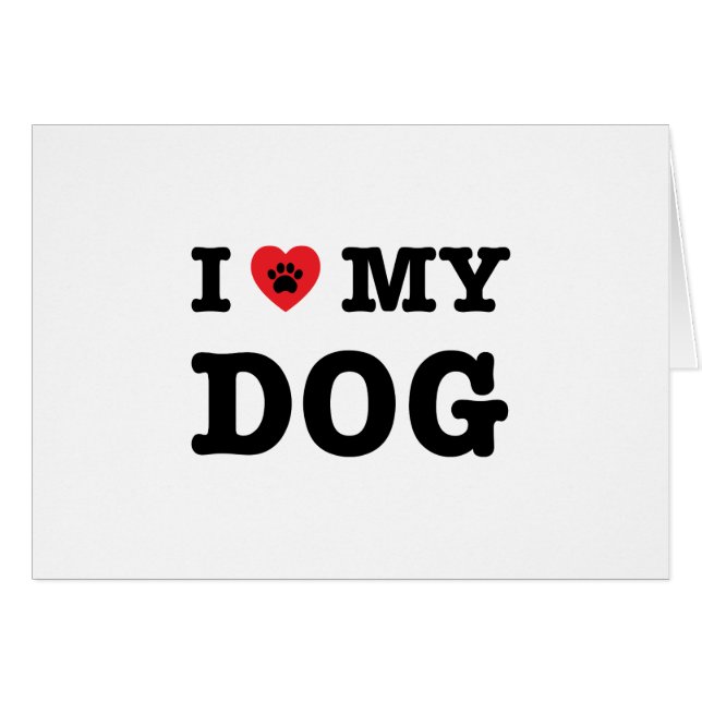 Cartão Eu Corto Meu Cachorro (Frente horizontal)