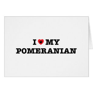 Cartão Eu Corto Meu Pomeraniano