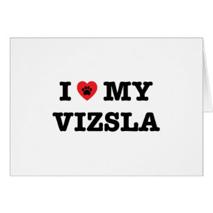 Cartão Eu Corto Meu Vizsla