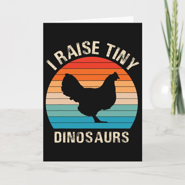 Cartão Eu-crio Dinossauros Minúsculos-presente Engraçado  (Frente)
