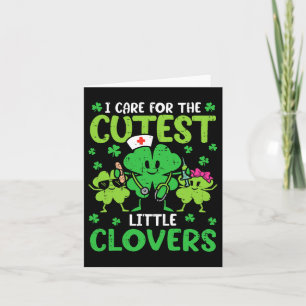 Cartão Eu Cuido Dos Mais Fofos Pequenos Trevos St Patrick