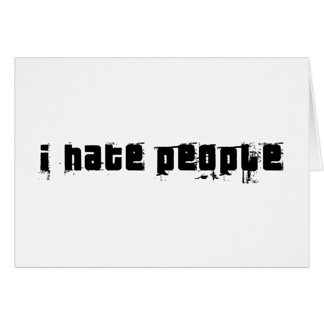 Cartão Eu deio pessoas (Frente Horizontal)