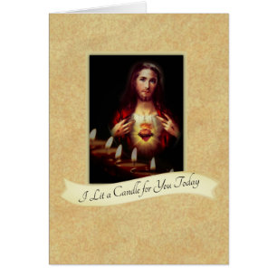 CARTÃO EU DEIXEI UMA CÁPSULA PARA VOCÊ HOJE SACRED HEART