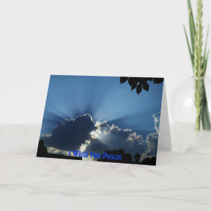 Cartão Eu Desejo-Te Paz