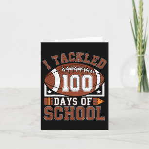 Cartão Eu Encontrei A Escola 100 Dias 100º Dia de Futebol