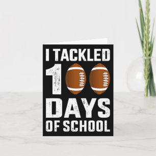 Cartão Eu Encontrei A Escola 100 Dias 100º Dia de Futebol