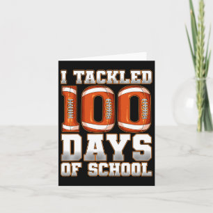 Cartão Eu Enfrentei 100 Dias De Futebol Escolar