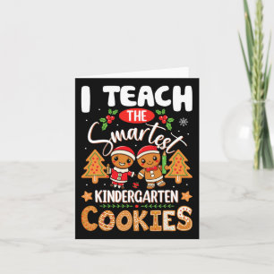 Cartão Eu Ensino Cookies para a Professora de Jardim de I