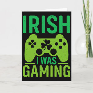 Cartão Eu Era Irlandês Jogando Dia de São Patrício Engraç