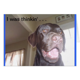Cartão Eu era thinkin…