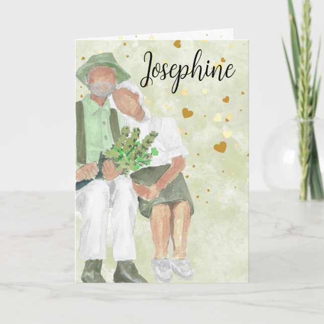 Cartão Eu escolheria você de novo no Mais velho aniversár (Frente)